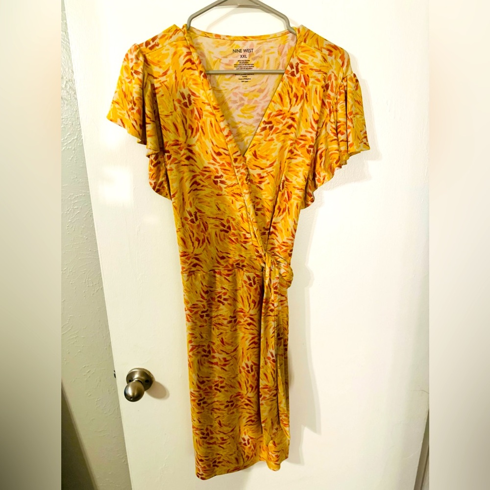 Nine West Faux Wrap Dress-XXL purchased from Kohl’s great condition